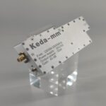 Keda - mm UAV power amplifier module on a transparent stand